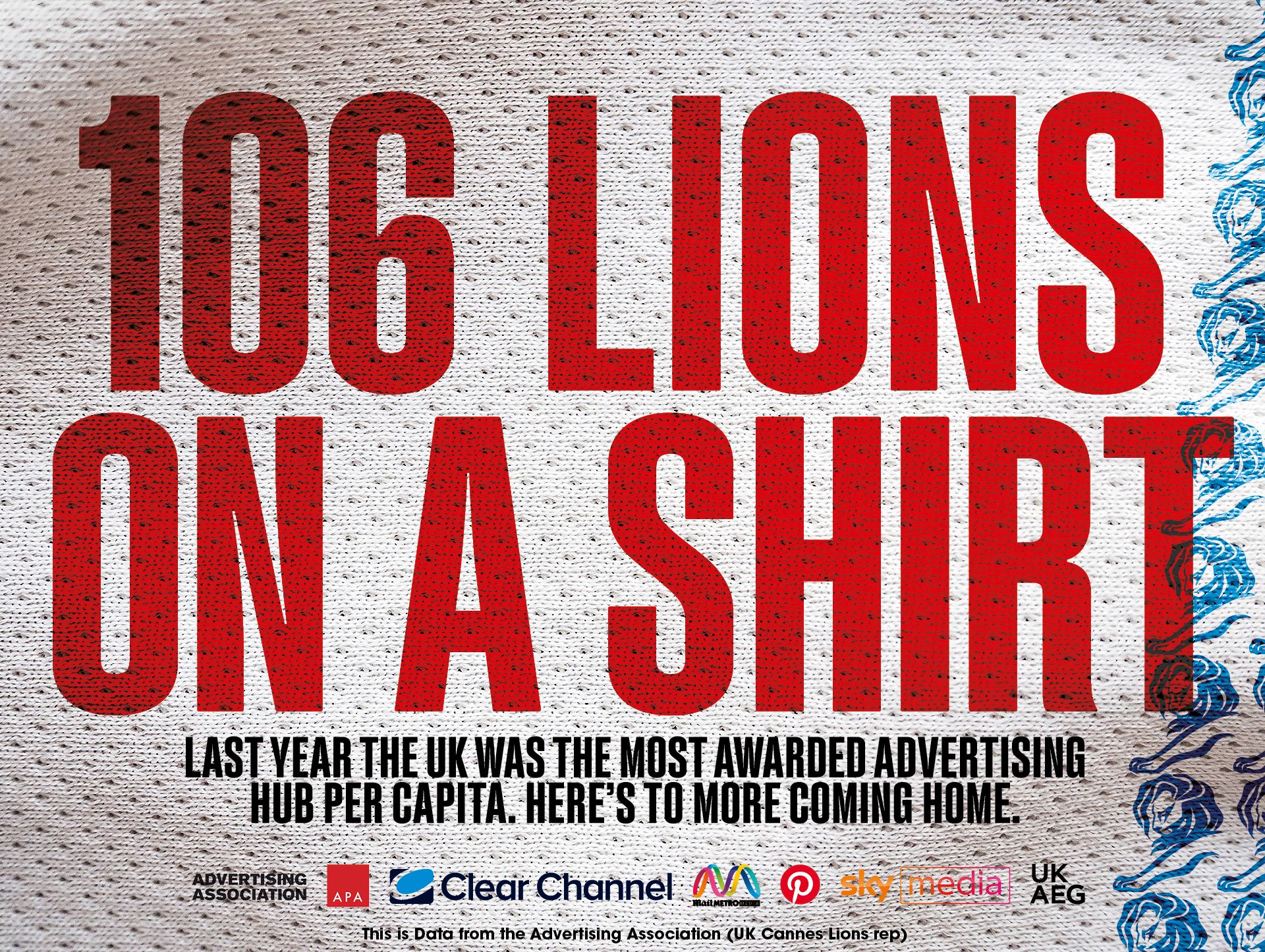 UKAEG partnered with VCCP to create a campaign at Cannes to celebrate the UK’s number of wins at Cannes Lions last year